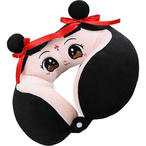 Oreiller en peluche Necha, inspiré de l'anime, idéal pour les étudiants et les employés de bureau. Convient aux étudiants et aux employés de bureau. (1/5)