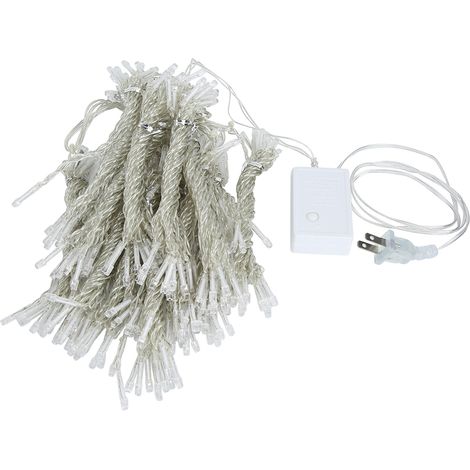 Guirlande lumineuse cascade LED multicolore 304 LED 3 x 3 m pour décoration intérieure et extérieure (chambre, etc.) - Prise US 110 V (1/5)