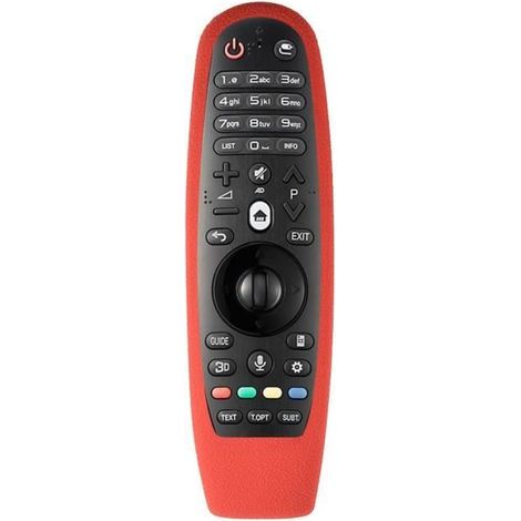 BELLE TECH Étui De Protection En Silicone Souple En Caoutchouc Résistant À La Poussière Pour Télécommande Lg An-Mr600 - Rouge (1/4)