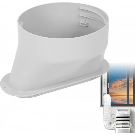 Raccord de tuyau d'échappement pour climatiseur mobile - Ø 150 mm - Tuyau d'échappement - Pour fenêtres coulissantes verticales/horizontales (1/5)