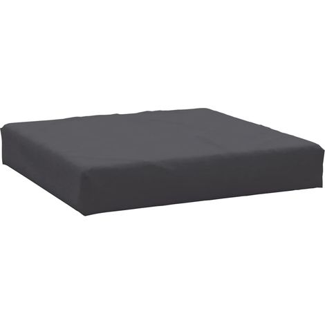 Coussin de palette anthracite 60x60x6 cm tissu oxford (1/5)
