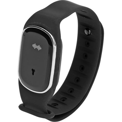 Bracelet anti-moustiques d'extérieur à ultrasons rechargeable par USB, pour enfants et femmes enceintes, noir. (1/5)