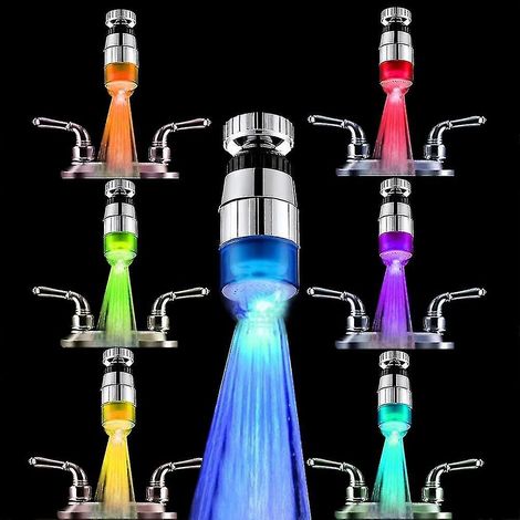Pommeau de douche lumineux LED à 7 couleurs changeantes pour la salle de bain à domicile (1/5)