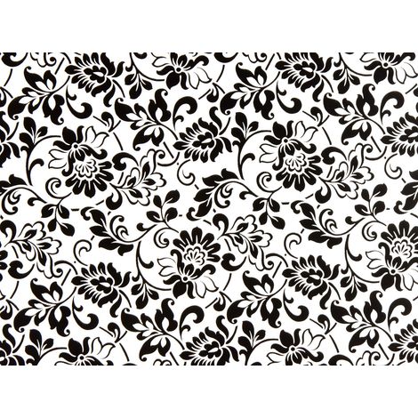 Pellicola Adesiva - Pellicola mobili - viticci Nero - 45 x 200 cm - Foglio Decorativo