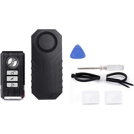 Alarme antivol sans fil 113 dB pour moto, vélo et voiture électrique, étanche, avec télécommande. (1/4)