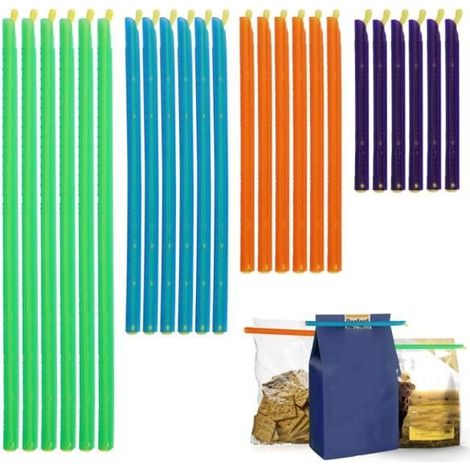 Clip Pince de Fermeture - Non Toxic - 24 Pièces - Réutilisable - Pour Aliments - Stockage Sacs Congélation (1/4)