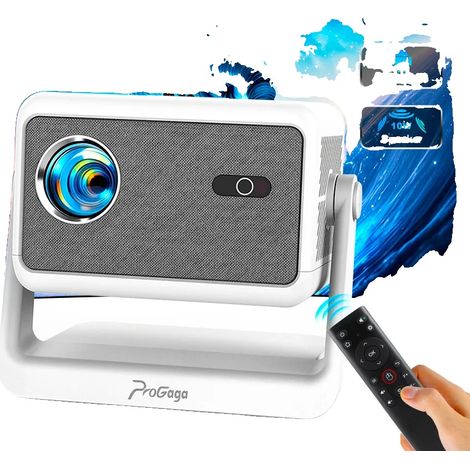 Proyector, resolución nativa 1080p, compatibilidad con WiFi y Bluetooth, versión Android. (1/5)
