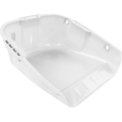 Pelle à poussière robuste en plastique blanc, grande capacité, double poignée, résistante à l'usure, idéale pour le séchage des grains.