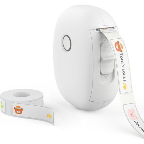 Étiqueteuse portable, étiquette étanche continue, étiqueteuse sans encre, mini étiqueteuse sans fil avec plusieurs modèles, pour la maison, la cuisine (1/5)