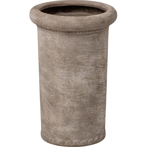 Vase Haut en Grès "Fabio" 40cm Grège (1/4)