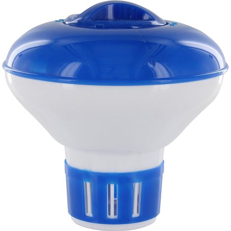 Doseur Flottant - 1 Unité - Plastique Bleu - Pour Tablettes 20g - Piscine Et Spa (1/4)