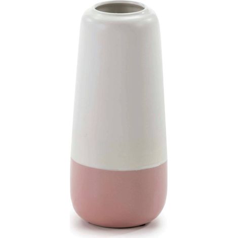 Vase caddo - Blanc, rose