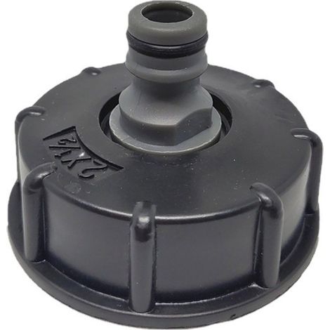 Raccord à filetage grossier S606, accessoires pour conteneurs IBC, raccord pour tuyau d'arrosage, raccord à bague plate 4/5 pouce 1 (1/3)