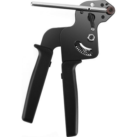 Pistolet d'attache de Câble en Acier Inoxydable, Pince pour Serre-Câbles en Acier Inoxydable avec Fonction de Coupe, Pistolet à Attache Métallique, Pistolet de Serrage Outil de Serrage (1/5)