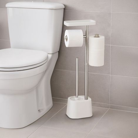 Toilet Paper Stand with Shelf and Spare Holder (1/5)