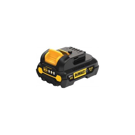 Batterie 12V 3Ah Li-Ion pour outils DEWALT – Autonomie 50% supérieure – Indicateur de charge – DCB124GXJ