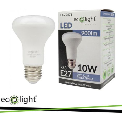 LAMPADINA R63 E27 10W 6500K 900LM - Luce FREDDA