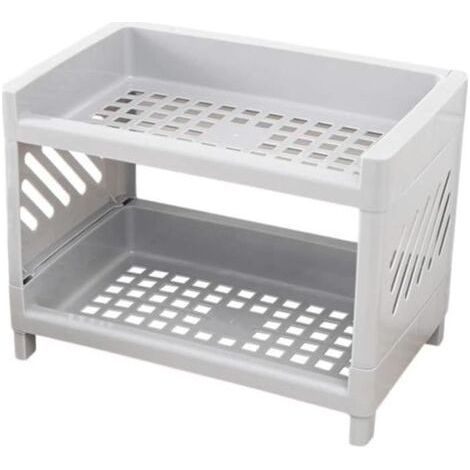 FENOPLASTICAÉtagère À Épices Mini Étagère De Rangement De Cuisine Organisateur D' Articles Divers D' Assaisonnement À Double Couche Pour[Z2544] (1/4)