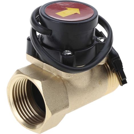 Capteur de débit pour pompe à eau HT800 de 1 pouce, composant de vanne de régulation automatique de pression magnétique en laiton pour chauffe-eau solaire à surpression de liquide (1/5)