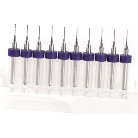 10 punte da trapano micro a spirale per circuiti stampati, accessori di foratura di precisione 0,5 mm (0,5 mm) (1/4)