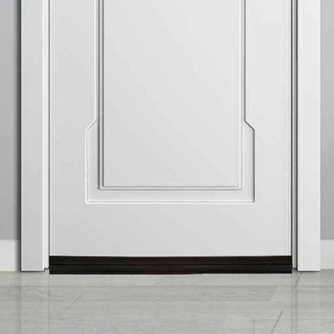Joint d'étanchéité autocollant pour portes et bas de portes, idéal pour l'insonorisation, la sécurité anti-effraction, les portes vitrées et les fenêtres marron (1/5)