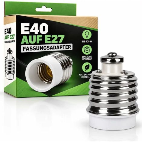 adaptateur E40 sur E27 Fassungsadapter Lampenadapter Lampenfassung (1/5)