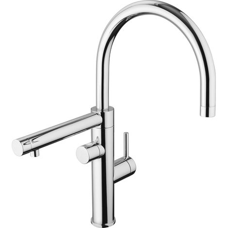 Grifo de cocina con caño giratorio y dispositivo de filtrado independiente, cromado Paini Special 64CR643FA Cromo (1/4)