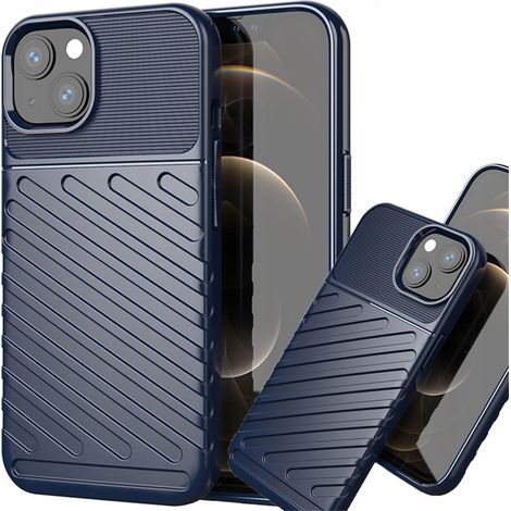 Custodia protettiva flessibile Thunder Case per iPhone 13 mini, colore blu. (1/5)
