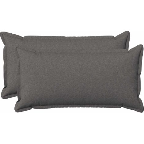 vidaXL Funda de almohada 2 pcs HOUTEN Gris Claro 40 x 80 cm (1/5)