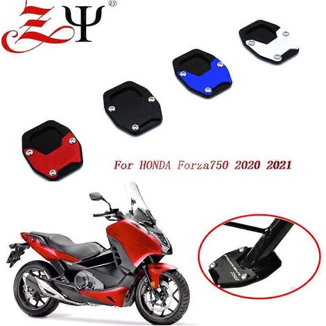 Repose-pieds extra-large avec support latéral et assise de pédales surdimensionnées, compatible avec Honda Forza/Xadv750 2021 - Noir (1/5)