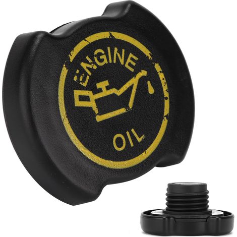 Bouchon de remplissage d'huile moteur F3AZ6766B compatible Ford Powerstroke Diesel 6.0L 6.4L 7.3L, couvercle de réservoir d'huile, remplacement, noir, 1 pièce (1/5)