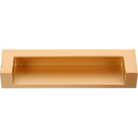 Poignée de Placard Encastrée Dorée Invisible, Poignée de Porte Encastrée pour Armoire, Tiroir et Meuble, Design Discret, Matériau Robuste, Lot, Usage Intérieur (1/5)