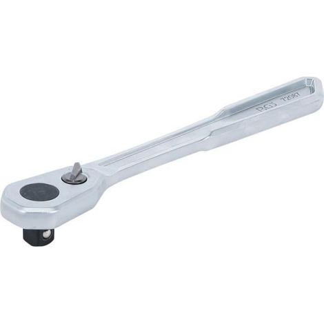 Cliquet Réversible - 12,5 mm - 90 Dents - Tête Étroite - 249 mm - Acier Chrome-Vanadium