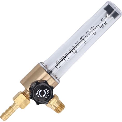 Débitmètre de gaz à filetage conique NPT1/4-18, conception précise à flotteur, régulateur de débit de gaz 1-25 L pour l'industrie (1/5)