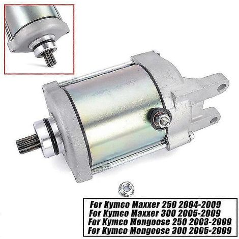 Anlasser für Kymco KXR250, KXR 250, MXU300, Maxxer, MXU 250 300, Mongoose 250 300 (Baujahre 2005–2009), Teilenummer: 31210-LBA7-900--