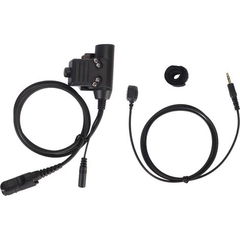 Casque micro U94 PTT unilatéral pour talkie-walkie, oreillette simple avec micro pour MOTOROLA Xir P6600 P6620, écouteur radio bidirectionnel portable (1/5)