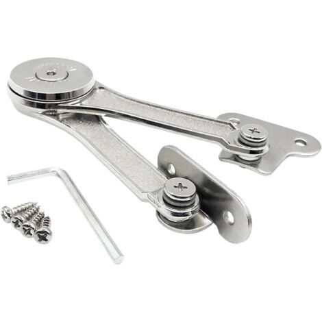 Heavy Duty Lid Support Hinges, Hydraulic Hinges with Random Stop, Height and Depth Adjustable Strength for Kitchen Cabinets and Cupboards (1/5)