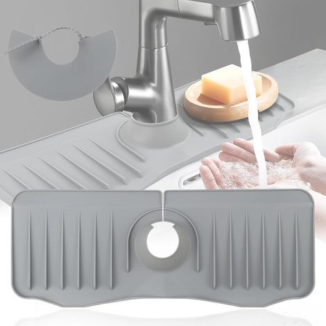 [JAMAIS UTILISÉ]Tapis Evier Cuisine Tapis de Sechage Evier Cuisine Tapis de Robinet pour évier de Cuisine Tapis de Robinet en Silicone Tapis D'égouttage en Silicone Robinet pour Cuisine Salle Evier (1/5)