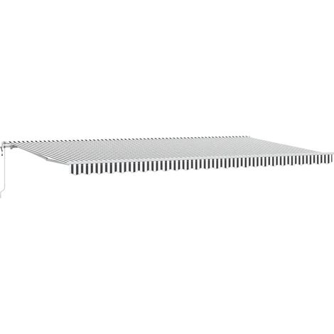Maison Exclusive - Tenda Sole Retrattile Automatica 600x300 cm Antracite e Bianco