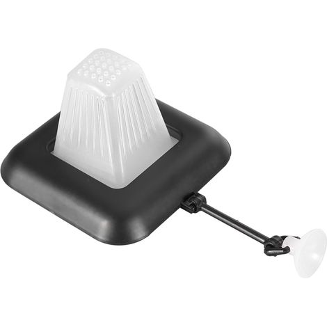 Distributeur de nourriture pour poissons en forme de ver rouge en plastique avec ventouse pour aquarium (1/5)