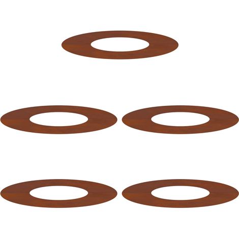 Jardinière adapté pour anneaux d'arbre plats 5 pcs Marron Ø30 / 60 cm (1/5)