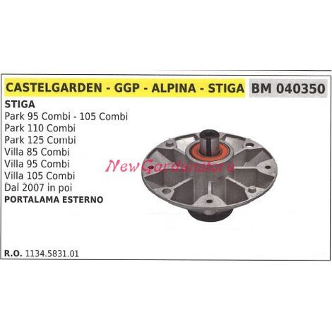 Mozzo portalama trattorino rasaerba tagliaerba PARK 95 105 COMBI STIGA 040350