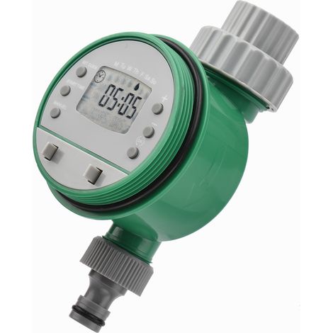 Minuterie d'arrosage automatique numérique minuterie d'irrigation de jardin programmée contrôleur d'irrigation d'eau intelligent à piles pour pelouse terres agricoles cour serre, Norme UE (1/5)