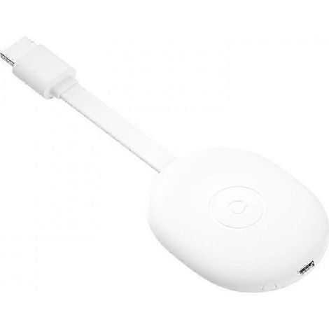 Chromecast 4e génération – Lecteur multimédia HDMI 2160p – Alimentation par port USB – Compatible avec Google TV et versions antérieures