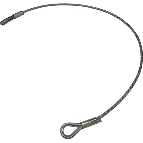 Caravan Tethering Restraining Cable 6MM x 1M - Pack of 4 (2 Ton Clear PVC Coated Chain Down)