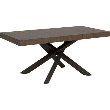 Tavolo allungabile 180/440x90 cm Volantis noce gambe antracite