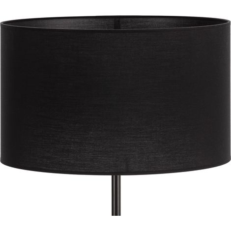 Abat-jour tube 40x40x24 coton noir (1/3)