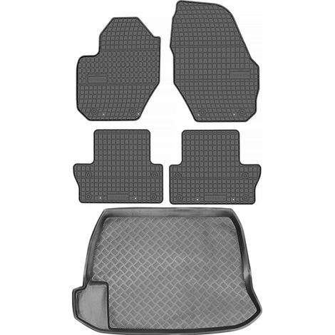 Volvo S60 II Limousine (2010–2018) – Set: Gummifußmatten + Kofferraummatte (1/5)