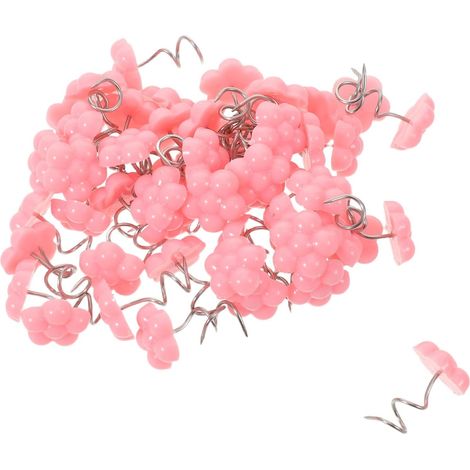50 épingles à tapisser les meubles, antidérapantes et tête florale, en acier inoxydable plastique, (1/5)