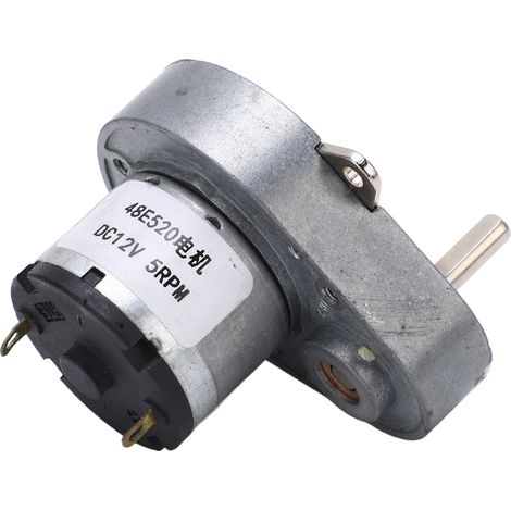 Motoréducteur 12V CC 5 tr/min en acier allié à réduction pour robot et serrure électronique 1 pièce (1/5)
